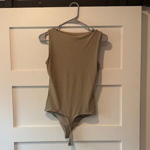 Tan Abercrombie Bodysuit